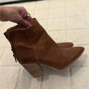 Lucky Brand Brown Heeled Booties